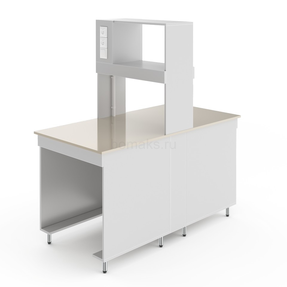 Физический островной стол со столешницей из полипропилена НВ-800 ОП