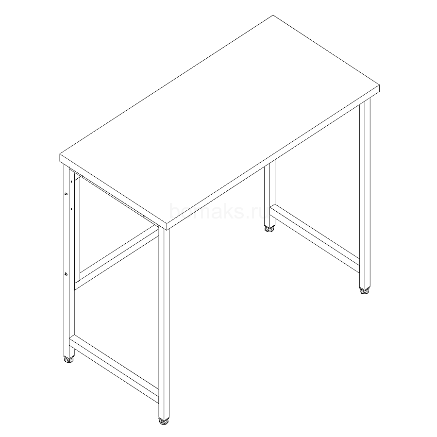 Стол лабораторный высокий МК (для работы стоя) 1200x600x900, Wilsonart (1200 СЛВw)