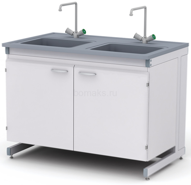 Стол-мойка двойная СМЛ-03.1 (артикул 01-10.611Б)