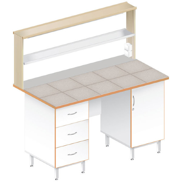 Стол пристенный физический ЛАБ-1500 ПК