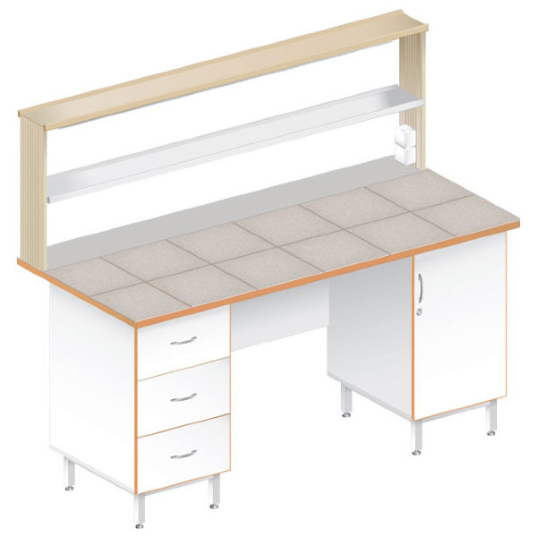 Стол пристенный физический ЛАБ-1800 ПК