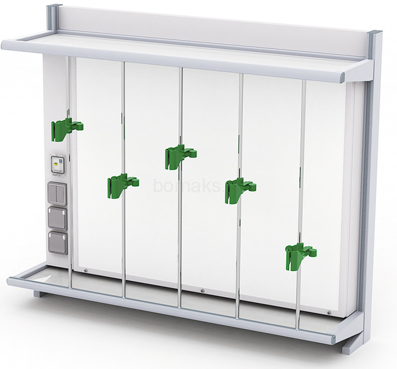 Титровальная установка островная (на алюминиевом профиле, корпус металлический) МРЛ-27.2 (артикул 21-05.512)