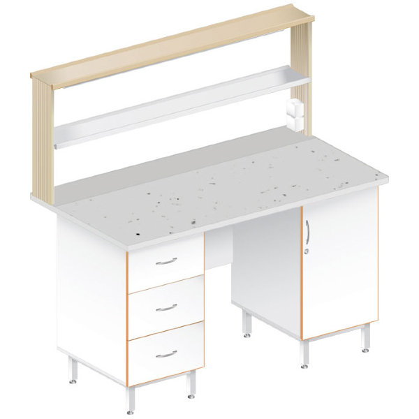 Стол пристенный физический ЛАБ-1500 ПФ