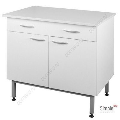 Стол-тумба лабораторный с дверками и ящиком ЛК-900 СЛ-Т (корпус – ЛДСП)