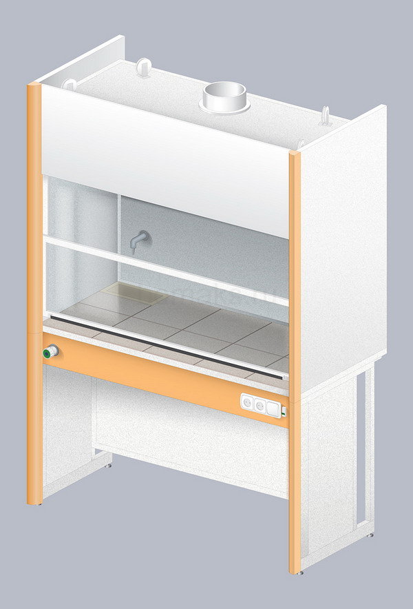 Шкаф вытяжной металлический ЛАБ-1500 ШВ МЕТ