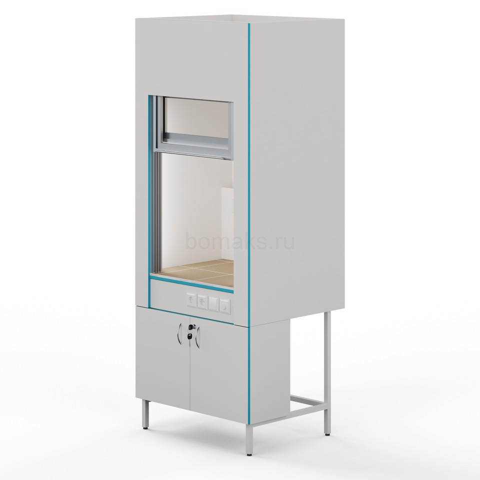 Вытяжной шкаф со столешницей из керамогранитной плитки ШВ НВК 900 КГ