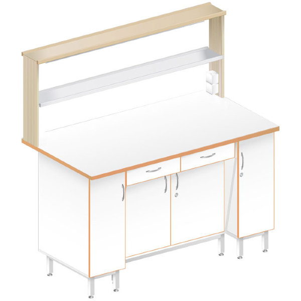 Стол пристенный физический ЛАБ-1500 ПЛТ