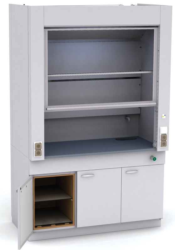 Шкаф лабораторный вытяжной цельнометаллический ШВЛ-05.4 (артикул 02-09.524)