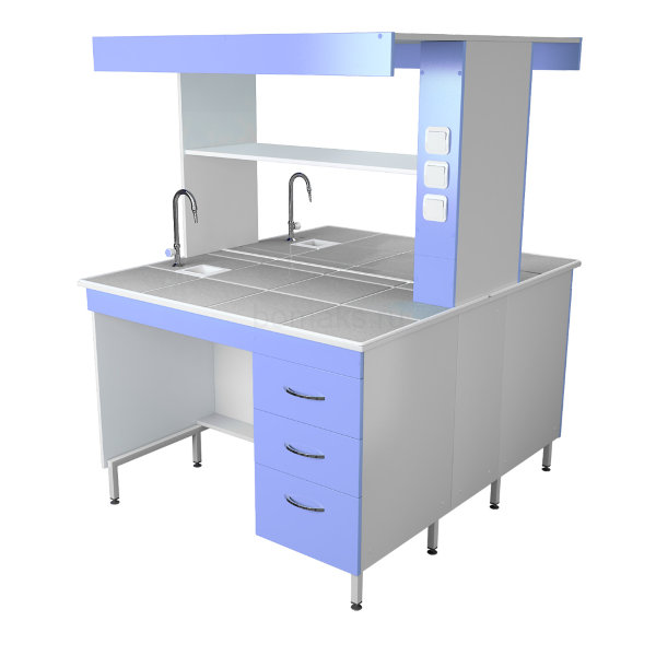 Стол для химических исследований островной (Бомакс 13.2014.2)