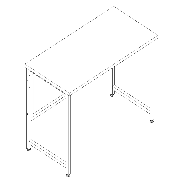 Стол лабораторный высокий МК (для работы стоя) 1500х600х900, Ламинат (1500 СЛВл)