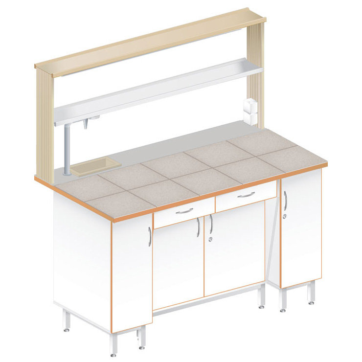 Стол пристенный химический ЛАБ-1500 ПКТМ