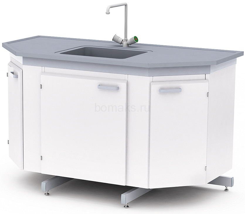 Шкаф-стол лабораторный приставной ШСЛ-03.2 (артикул 21-12.422)