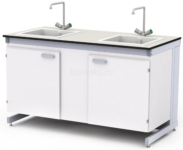 Стол-мойка двойная СМЛ-03.2 (артикул 21-10.621Б)
