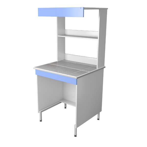 Стол для химических исследований без электропроводки и воды (Бомакс 35.2014.1)