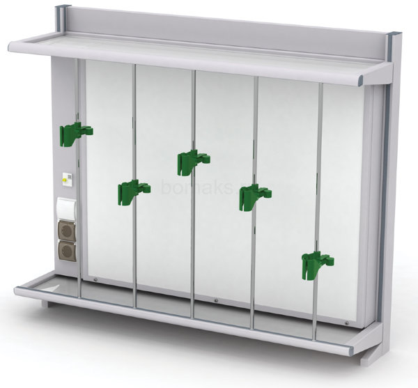 Надстройка титровальная пристенная (на алюминиевом профиле, корпус металлический) МРЛ-27.2 (артикул 01-05.511)