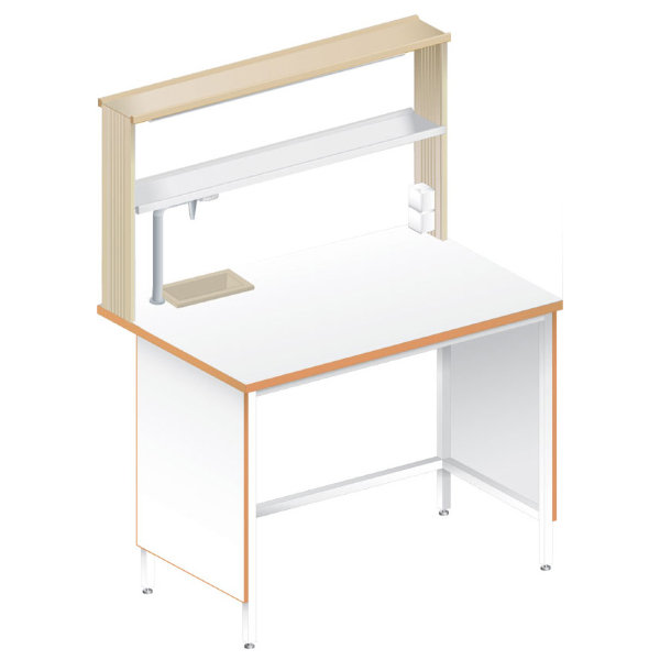 Стол пристенный химический ЛАБ-1200 ПЛМ