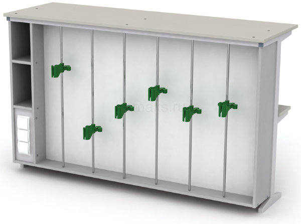 Надстройка титровальная пристенная (на алюминиевом профиле, корпус металлический) МРЛ-27.3 (артикул 01-05.521)