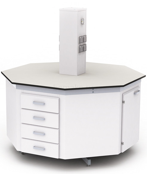 Шкаф-стол лабораторный островной ШСЛ-01 (артикул 01-06.217)