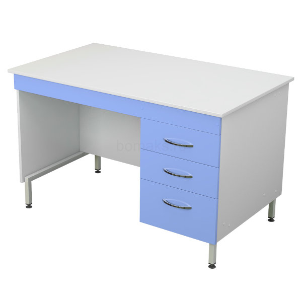 Стол для врача однотумбовый на металлическом каркасе (Бомакс 26.2014.1)