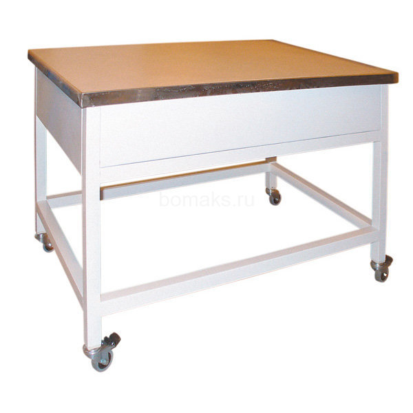 Стол-приставка мобильный ЦМ на роликах 900х600х850, Керамика KS-12 (900 СПМк-М)