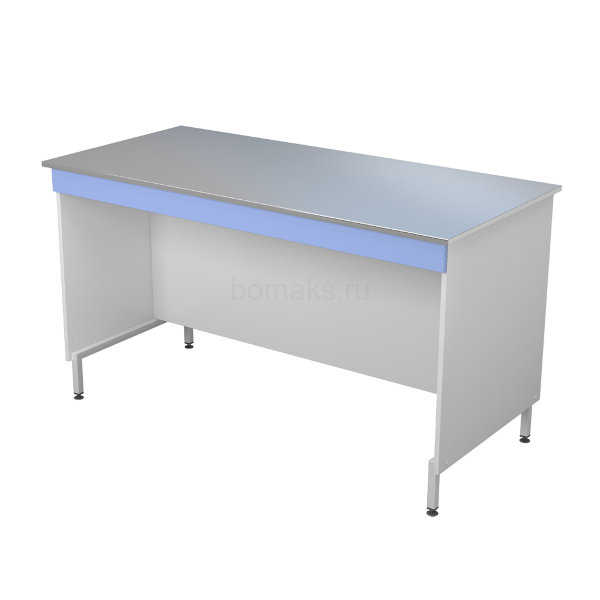 Стол лабораторный подсобный с рабочей поверхностью нержавеющая сталь (Бомакс 45.2014.2)