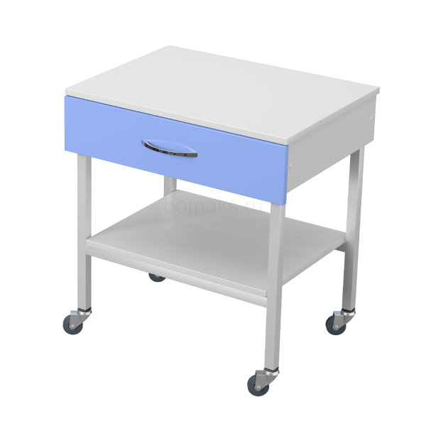 Стол передвижной на металлокаркасе с ящиком (Бомакс 49.2014.2)