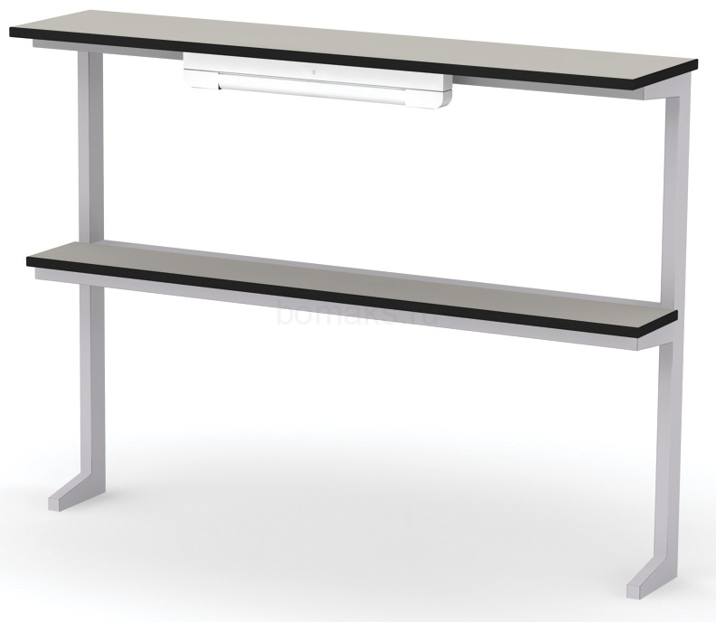 Надставка сервисная островная с 2 полками МРЛ-22.1 (артикул 01-04.702)