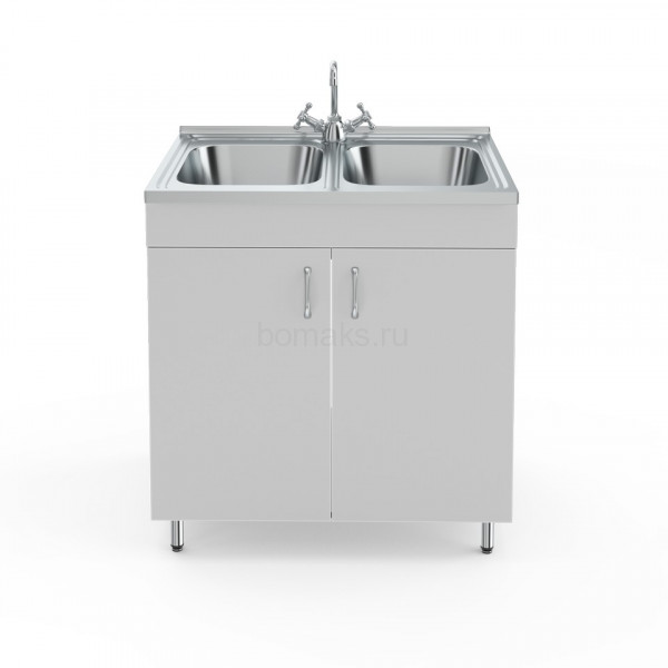 Стол-мойка НВ-800 МД-Б без сушилки (800×600×850)