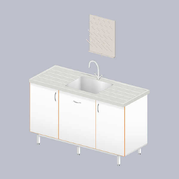 Стол-мойка ЛАБ-1500 МОП