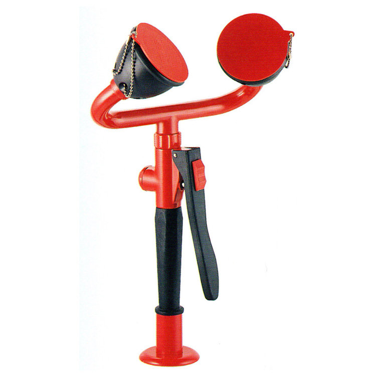 Настольный аварийный душ для глаз TOF двойной, выпуск с наклоном 45 градусов (1100/60)