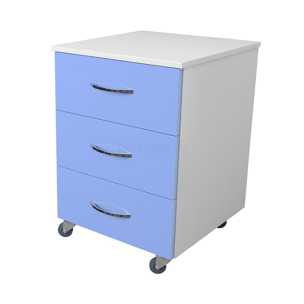 Тумба подкатная с 3 ящиками (Бомакс 16.2014.1)