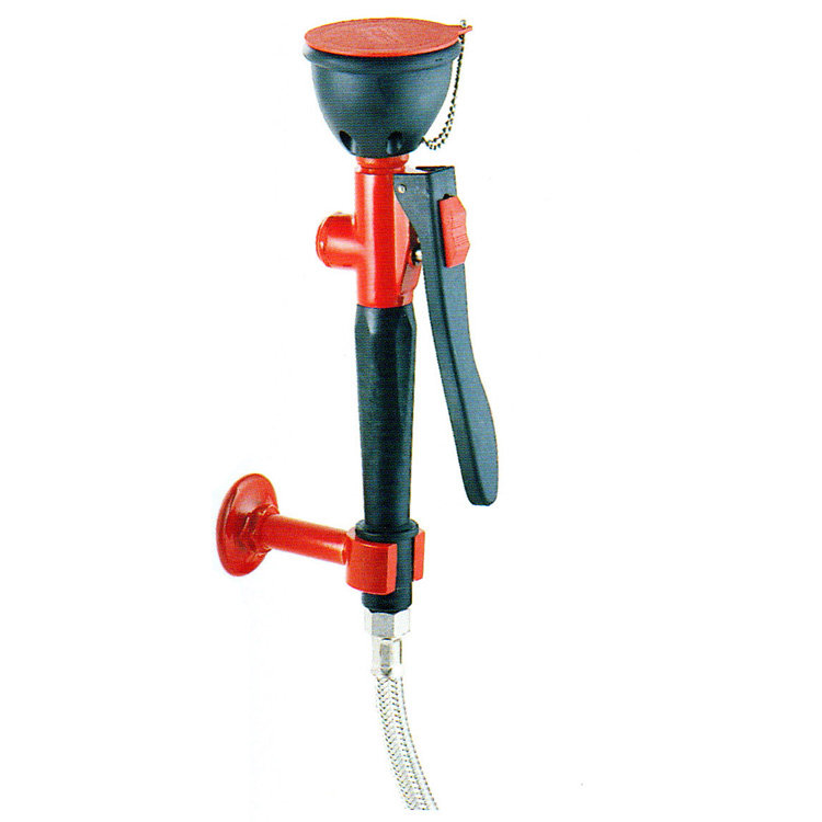 Настенный аварийный душ для глаз TOF одинарный, установка вертикально (1100/65)