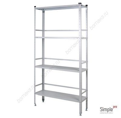 Стеллаж лабораторный с ограничителями СТ-13-4