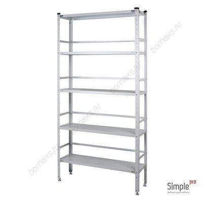 Стеллаж лабораторный с ограничителями СТ-13-5