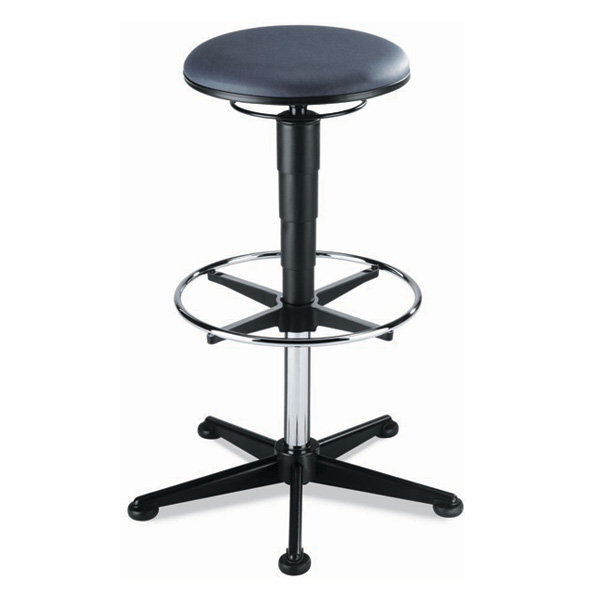 Табурет лабораторный с регулируемой высотой для столов низких и высоких Stool 3 (кожзам)
