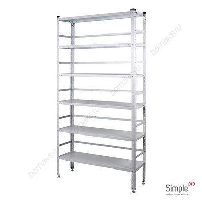 Стеллаж лабораторный с ограничителями СТ-13-6