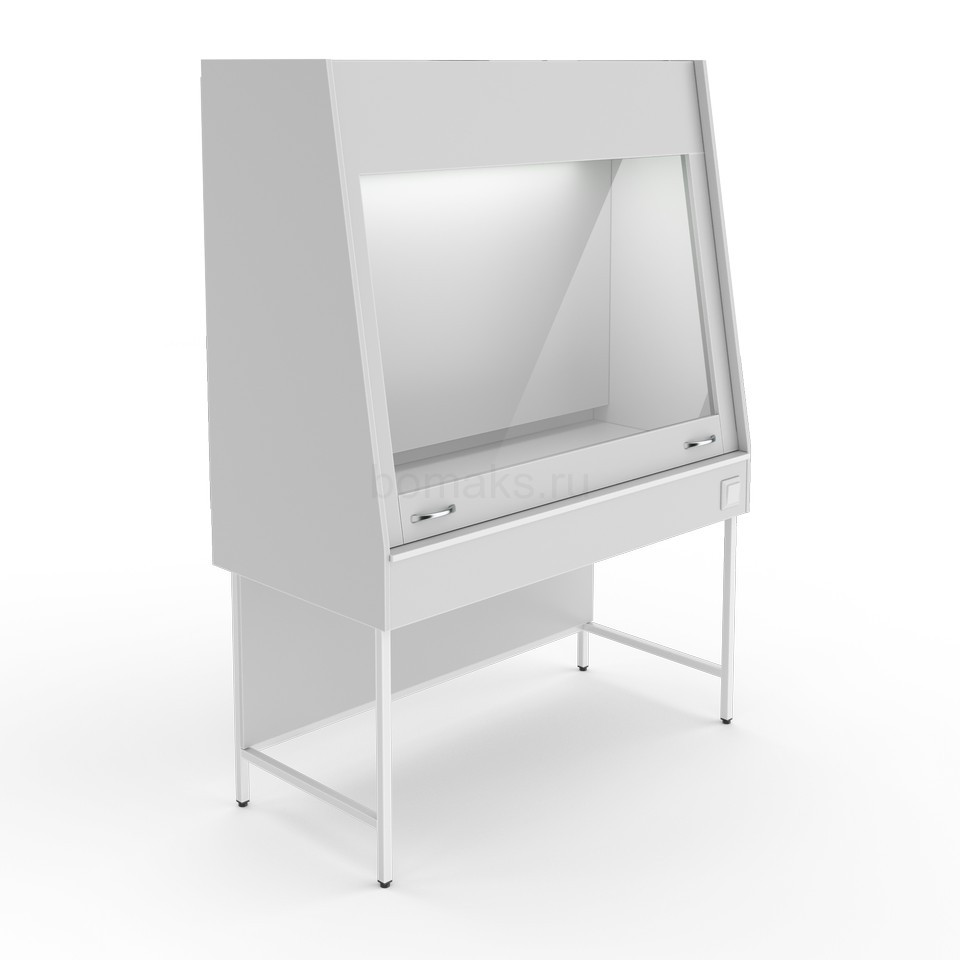 Вытяжной шкаф без тумбы и со столешницей из ЛДСП Теолаб НВ-1500 ШВ-М