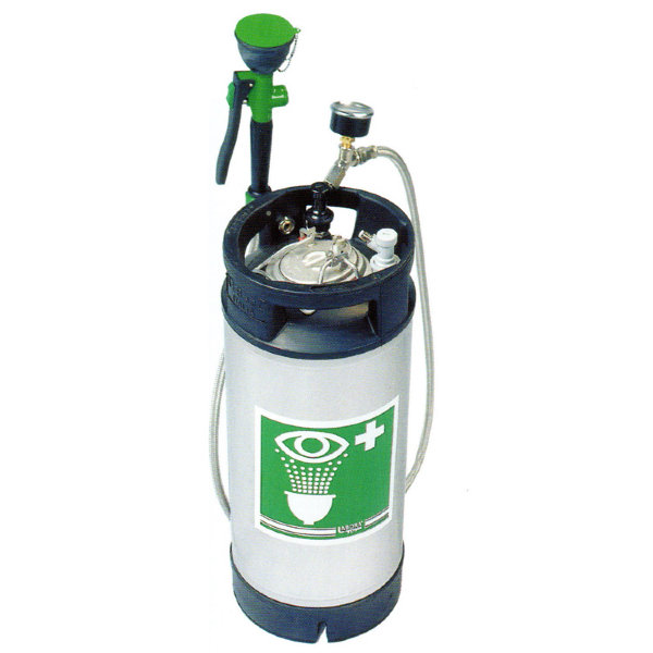 Настенный аварийный душ для глаз TOF одинарный, автономный, объем 18 литров (1100/250)