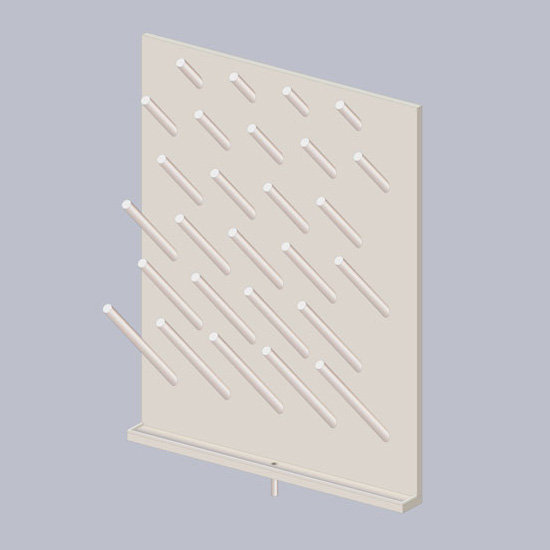 Навесной сушильный стеллаж для посуды ЛАБ-400 ССт