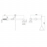 Аварийный душ для тела TOF с креплением на стену, вылет 450 мм (1100/155)