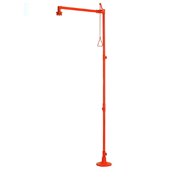 Аварийный душ для тела TOF с креплением к полу, высота 2162 мм (1100/350)