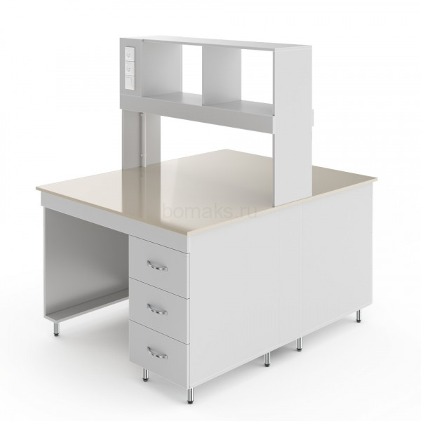 Физический островной стол со столешницей из полипропилена НВ-1200 ОП