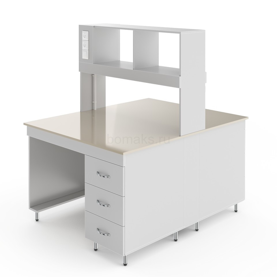 Физический островной стол со столешницей из полипропилена НВ-1200 ОП